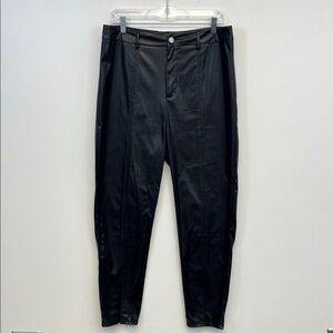 Miss Sparkling Women's Faux Leather Black Dressy Bikercore Whimsigoth Pants XL